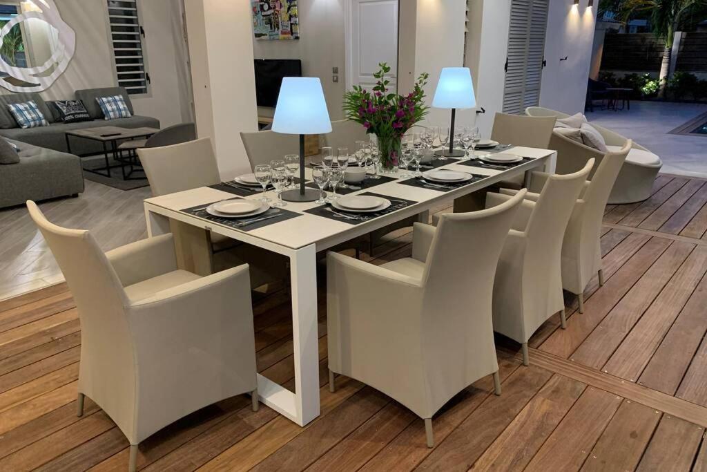 Villa Manzana : Neuve 4Ch 4Sdb 2 Piscines - Luxe Saint-Francois  Bagian luar foto